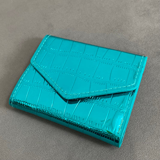 Wallet Metalic Turquesa