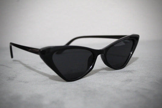 Old Black Cat Eye Style Sunglasses